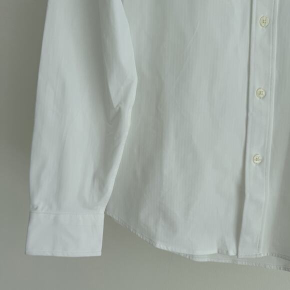 Rhone Commuter Shirt Mens Medium White Midweight Pro Button Up Performance - Picture 3 of 13